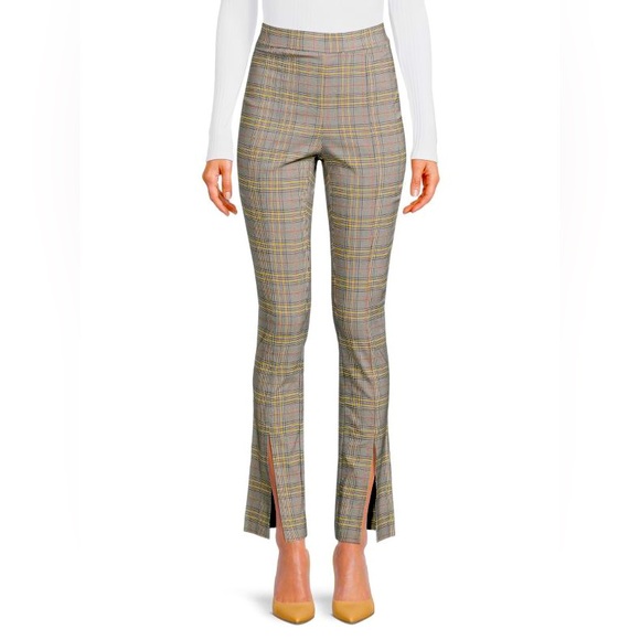 Made from soft stretch fabric, these ankle pants are fitted with slit ankles. - Picture 1 of 4